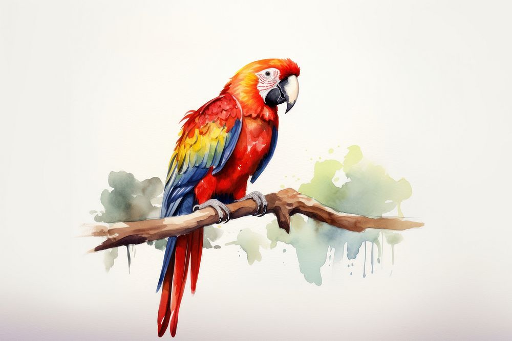 Parrot animal macaw bird. 