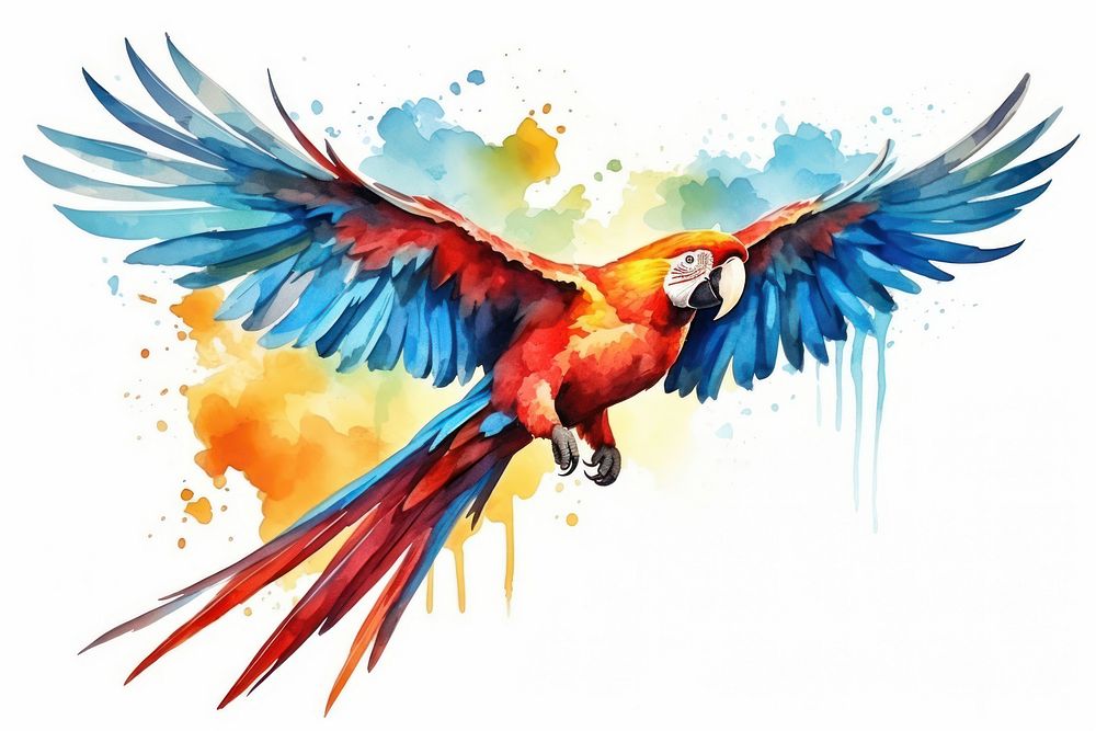 Parrot animal macaw bird. 