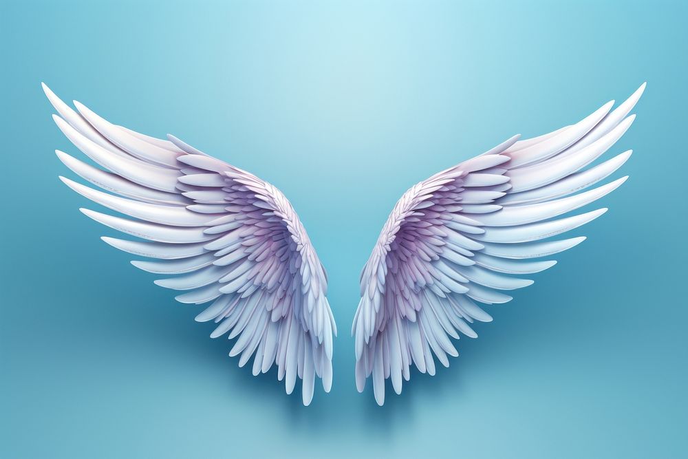 Angel wing bird lightweight. AI generated Image by rawpixel.