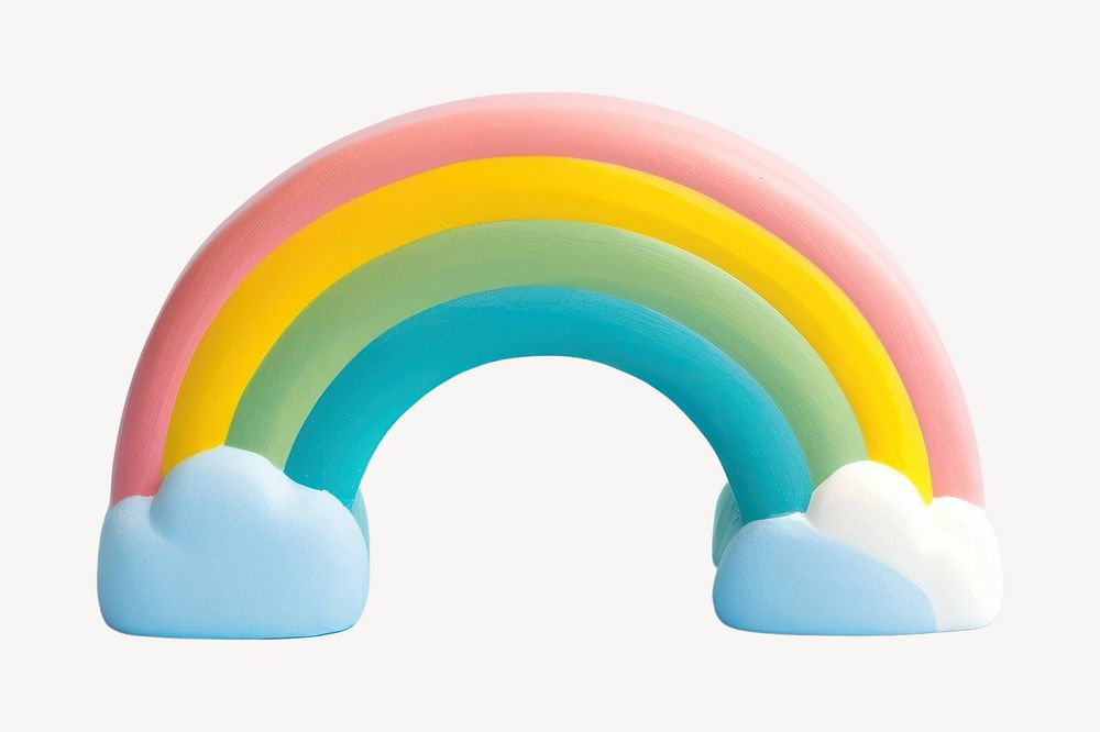 Architecture rainbow balloon arched. AI generated Image by rawpixel.
