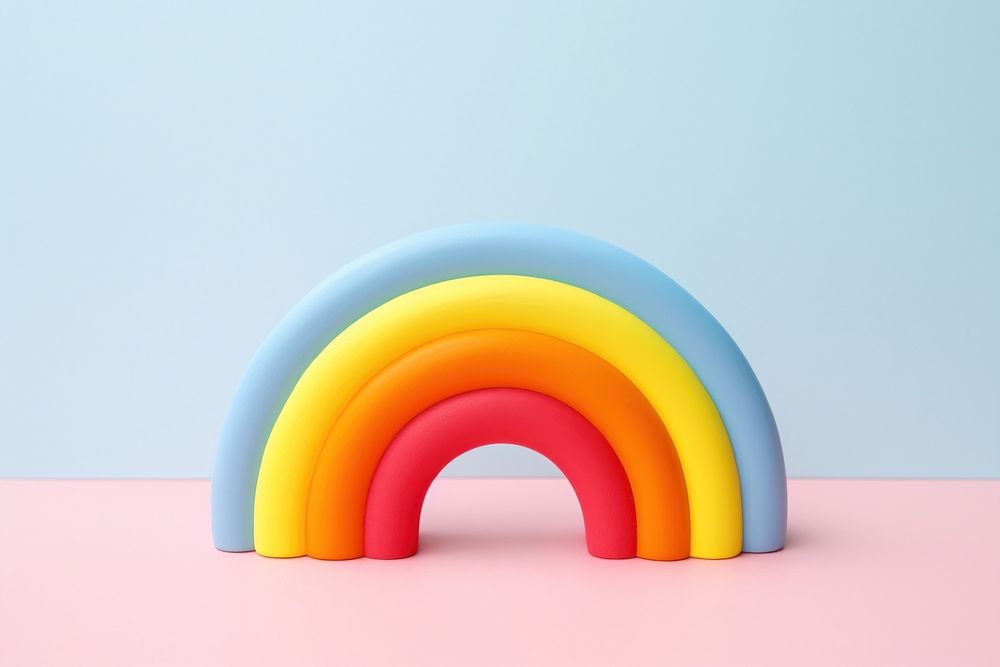 Inflatable rainbow machine wheel. AI generated Image by rawpixel.