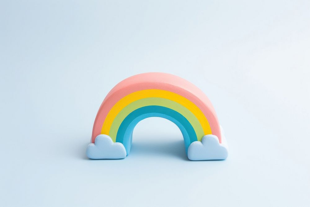 Architecture rainbow arched toy. AI generated Image by rawpixel.
