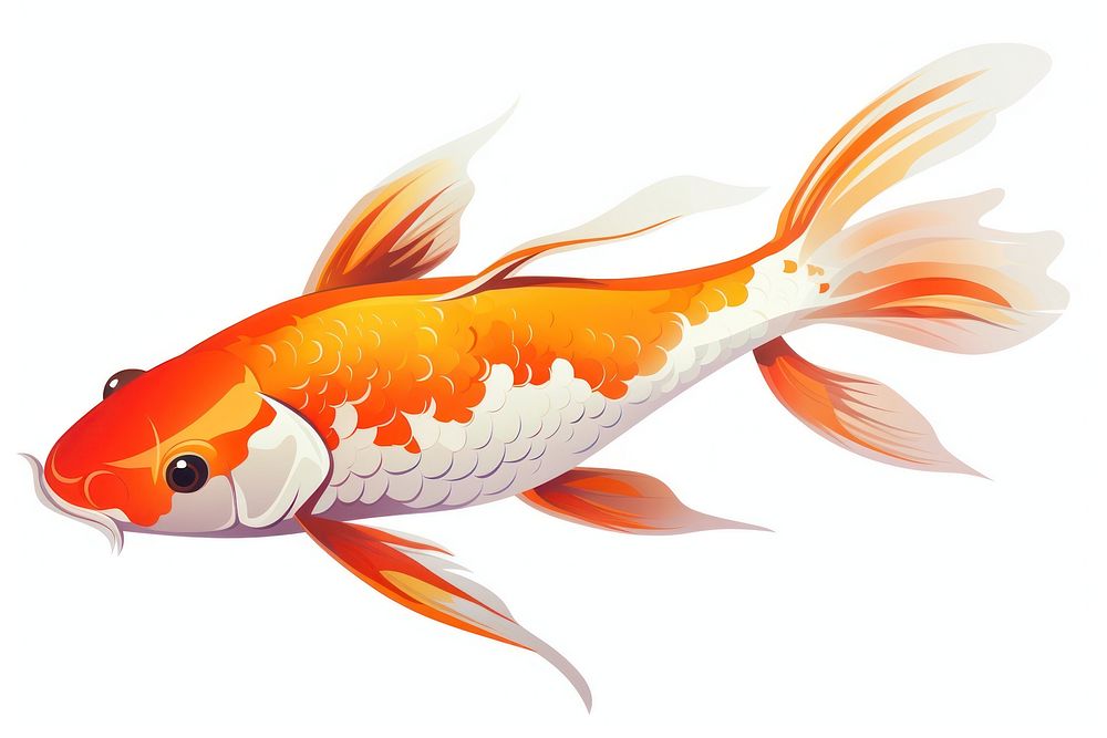 Animal fish koi goldfish. AI generated Image by rawpixel.