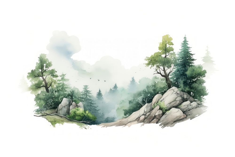 Nature wilderness landscape outdoors. AI generated Image by rawpixel.