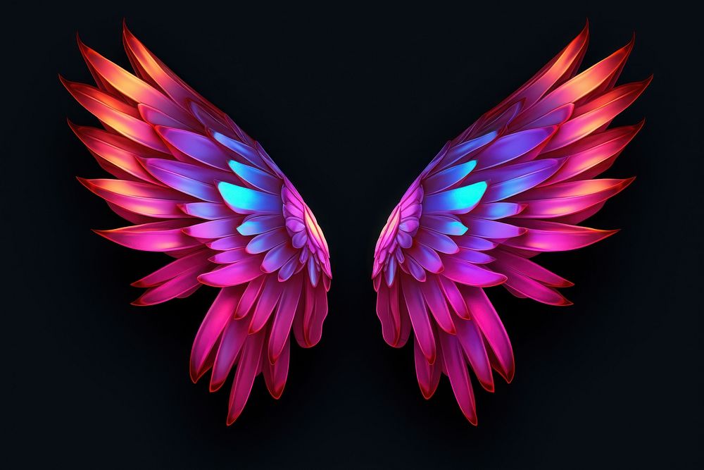 Pattern wing lightweight accessories. AI generated Image by rawpixel.