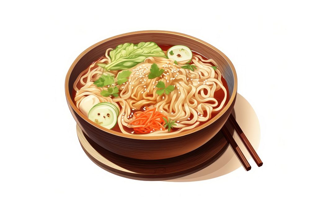 Noodle food soup meal. AI generated Image by rawpixel.