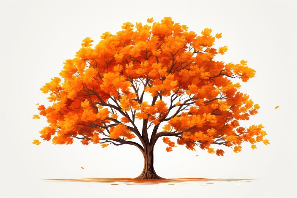 Tree autumn plant maple. AI generated Image by rawpixel.