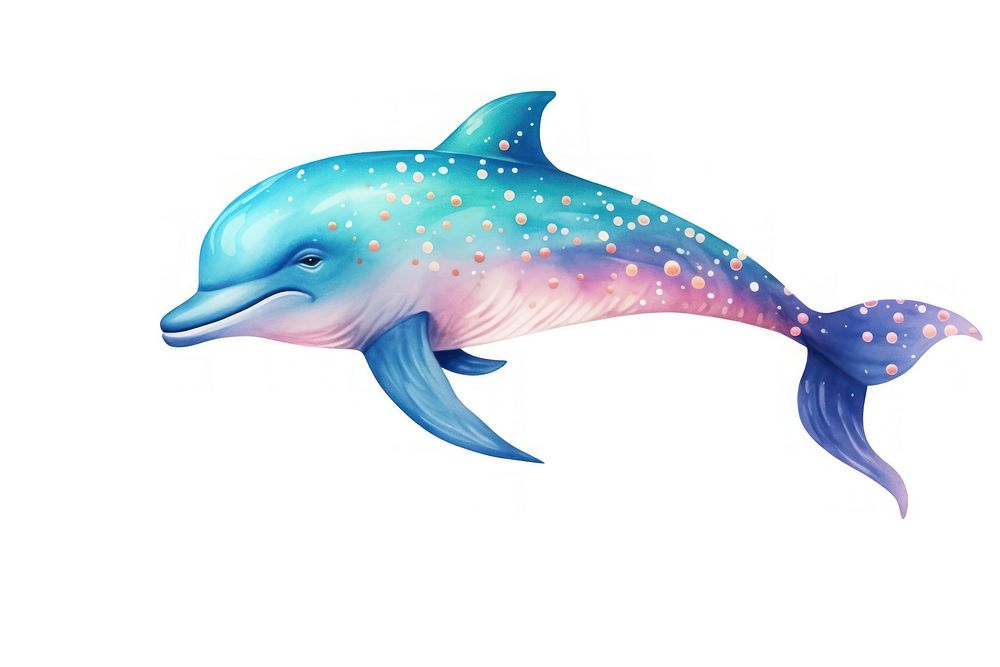 Dolphin animal mammal fish. AI generated Image by rawpixel.