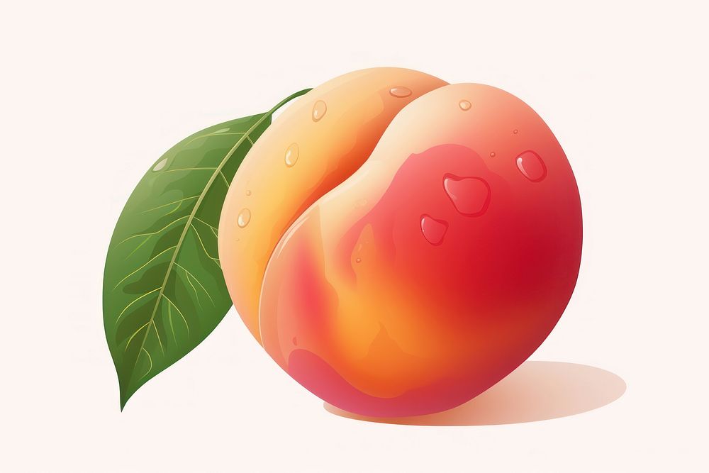 Peach plant food electronics. AI generated Image by rawpixel.