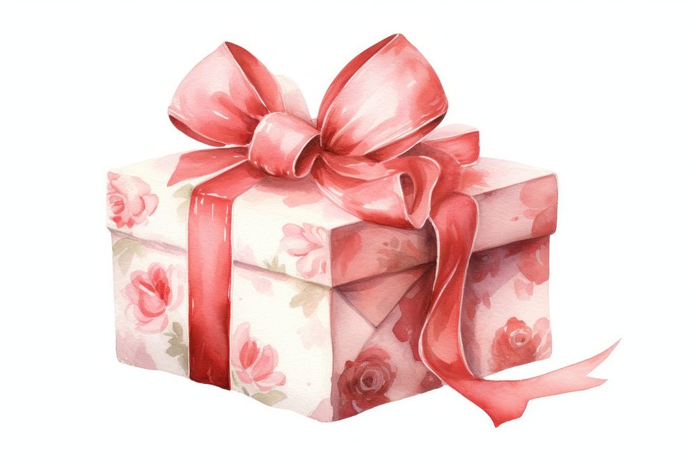 Present gift white background valentine's day. AI generated Image by rawpixel.