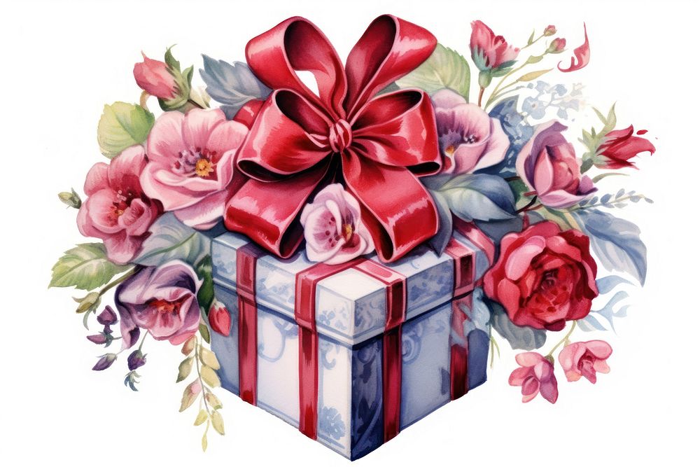 Present flower plant gift. AI generated Image by rawpixel.