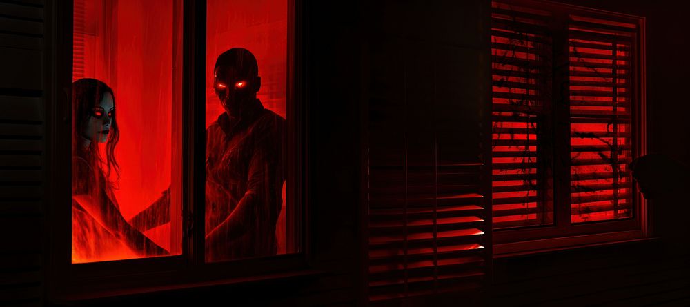 Window light night woman. AI generated Image by rawpixel.