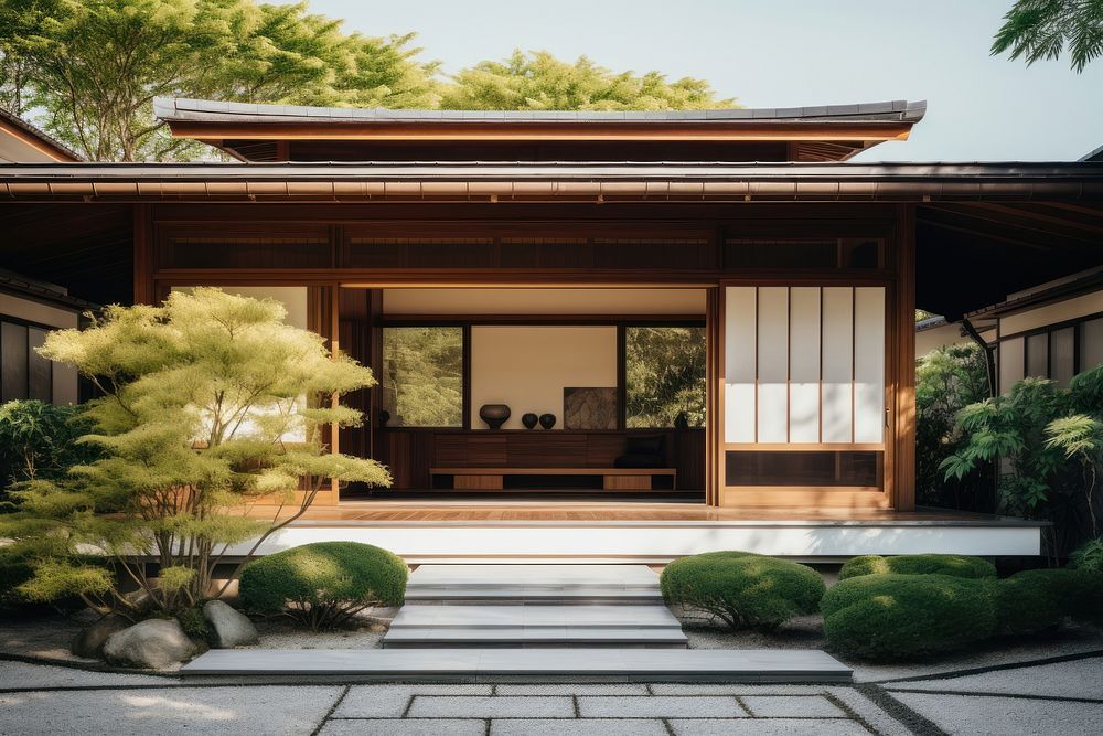 House architecture building porch. AI generated Image by rawpixel.