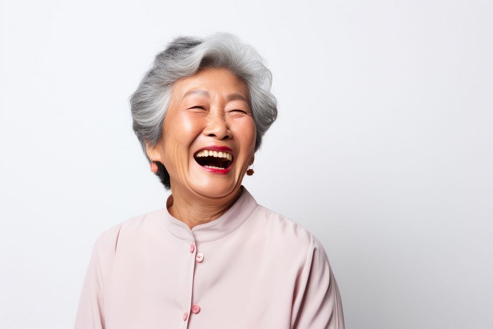 Laughing smile adult woman. AI generated Image by rawpixel.