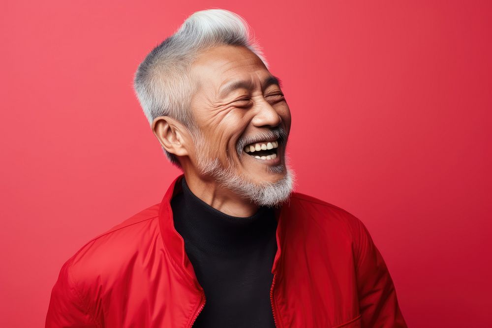 Laughing adult smile man. AI generated Image by rawpixel.