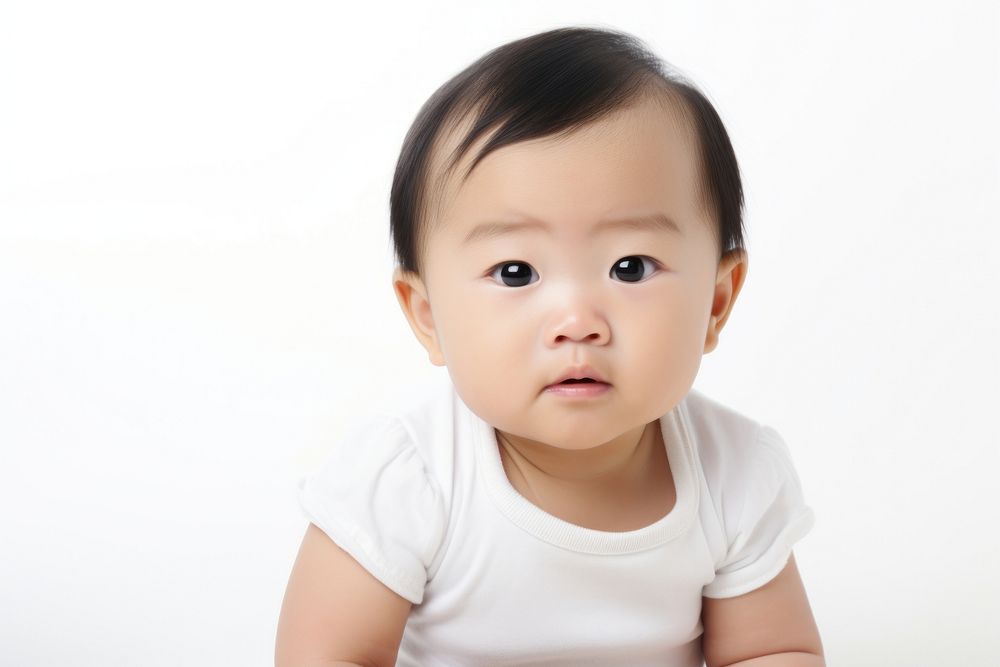 Baby portrait crawling photo. AI generated Image by rawpixel.