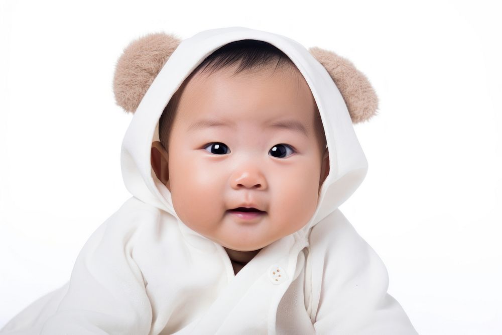 Baby portrait photo hood. AI generated Image by rawpixel.