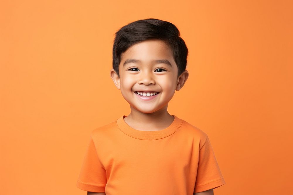 Portrait smiling child smile. AI generated Image by rawpixel.