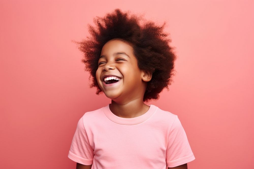 Laughing smile child kid. AI generated Image by rawpixel.