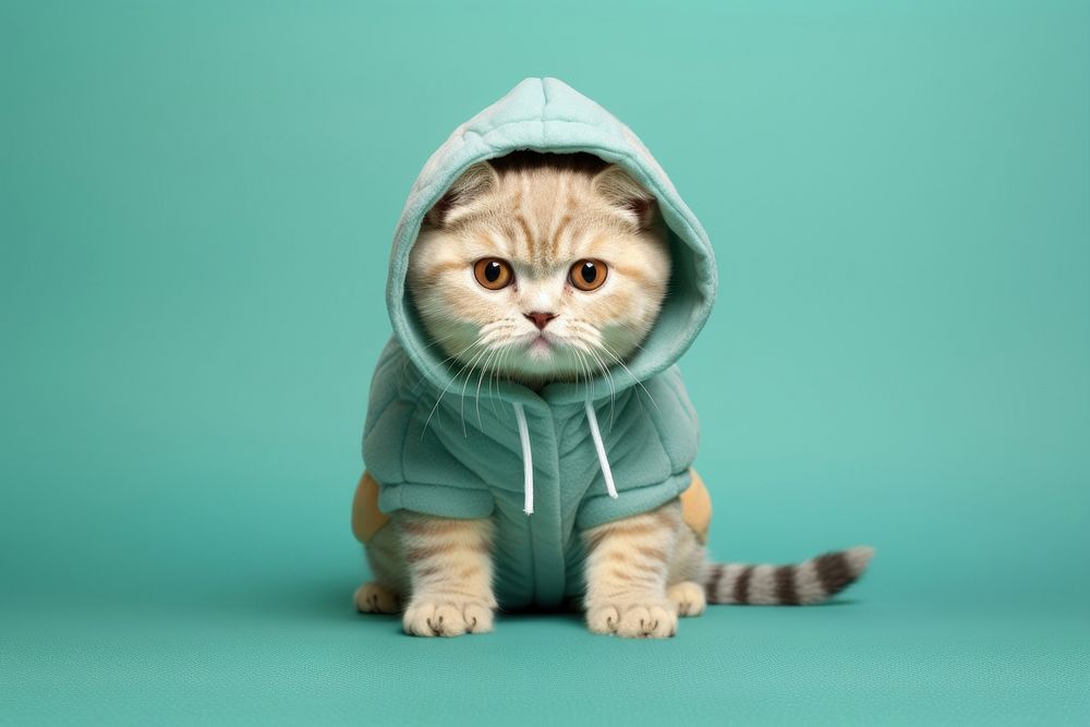 Kitten sweatshirt animal mammal. AI | Free Photo - rawpixel