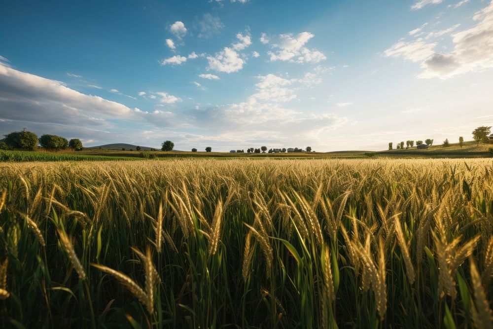 Field grassland outdoors horizon. 