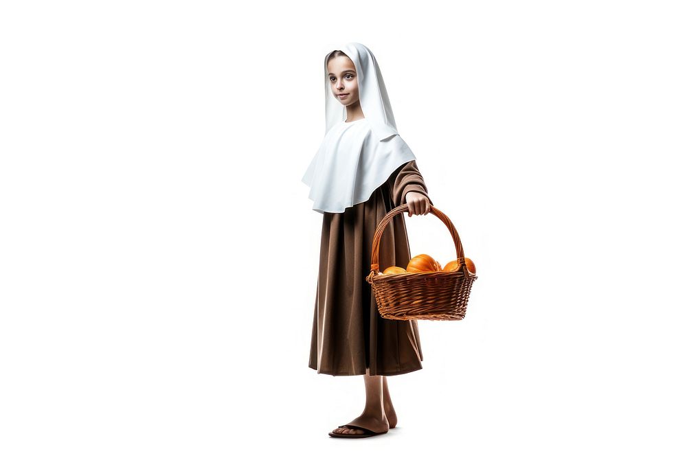Basket adult white background spirituality. AI generated Image by rawpixel.