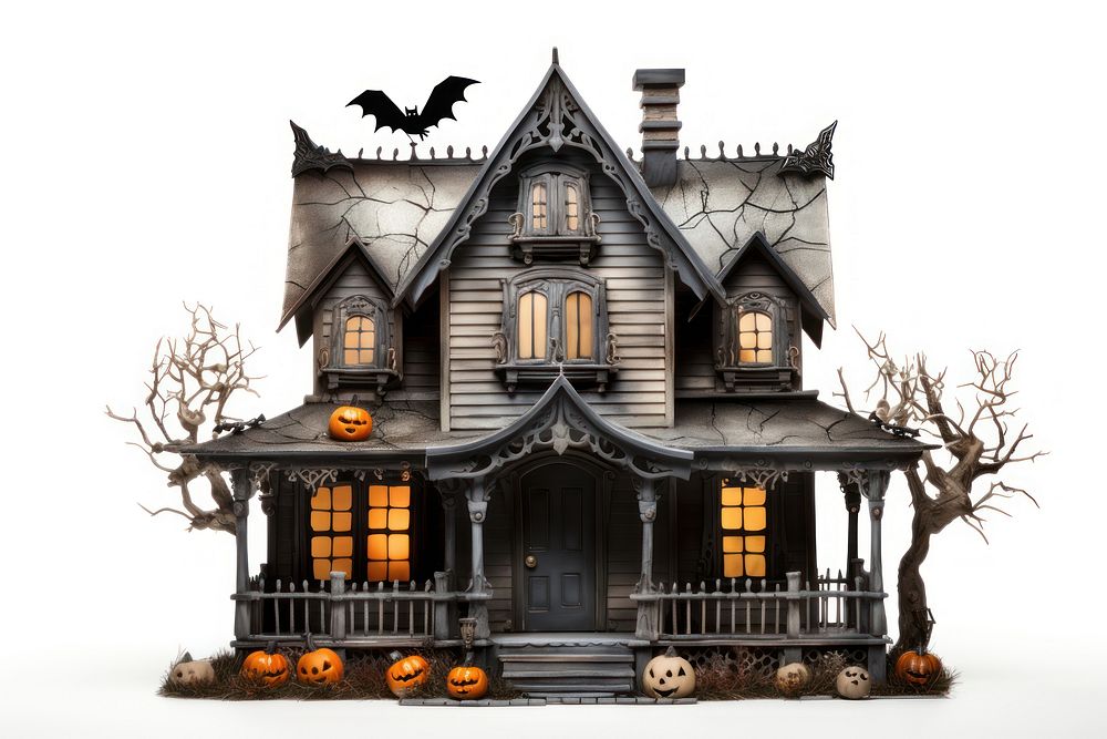 House architecture decoration halloween. AI generated Image by rawpixel.