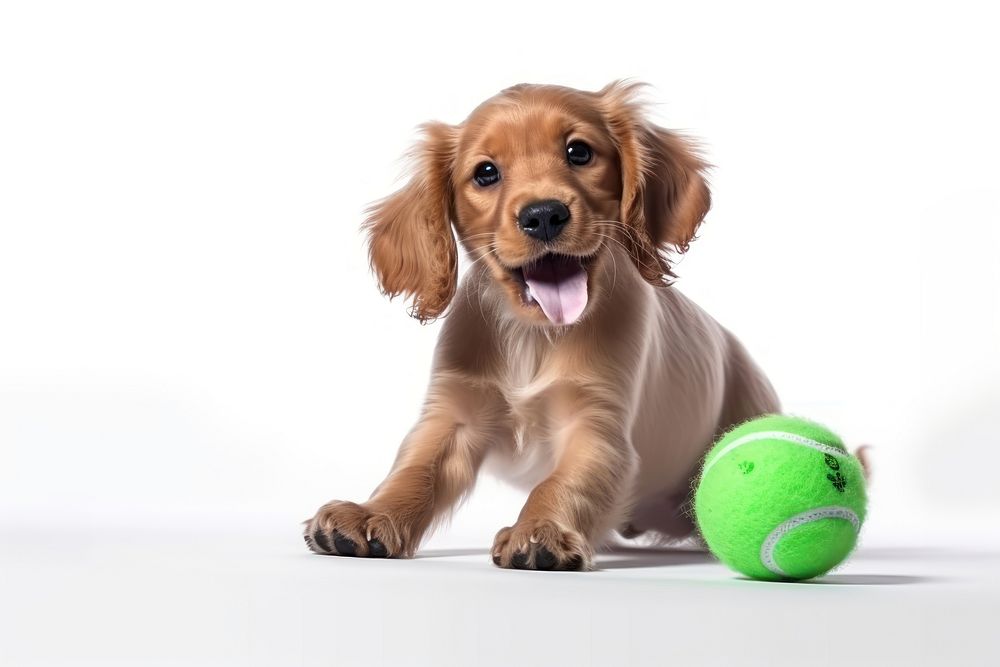 Puppy ball mammal animal. AI generated Image by rawpixel.