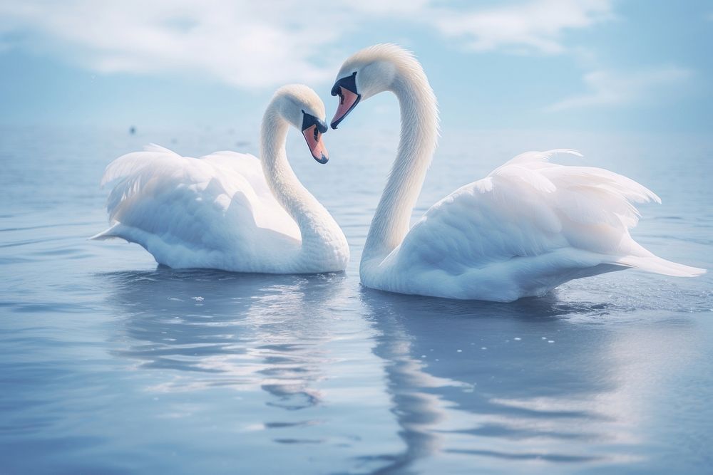 Swan outdoors animal nature. AI | Free Photo - rawpixel