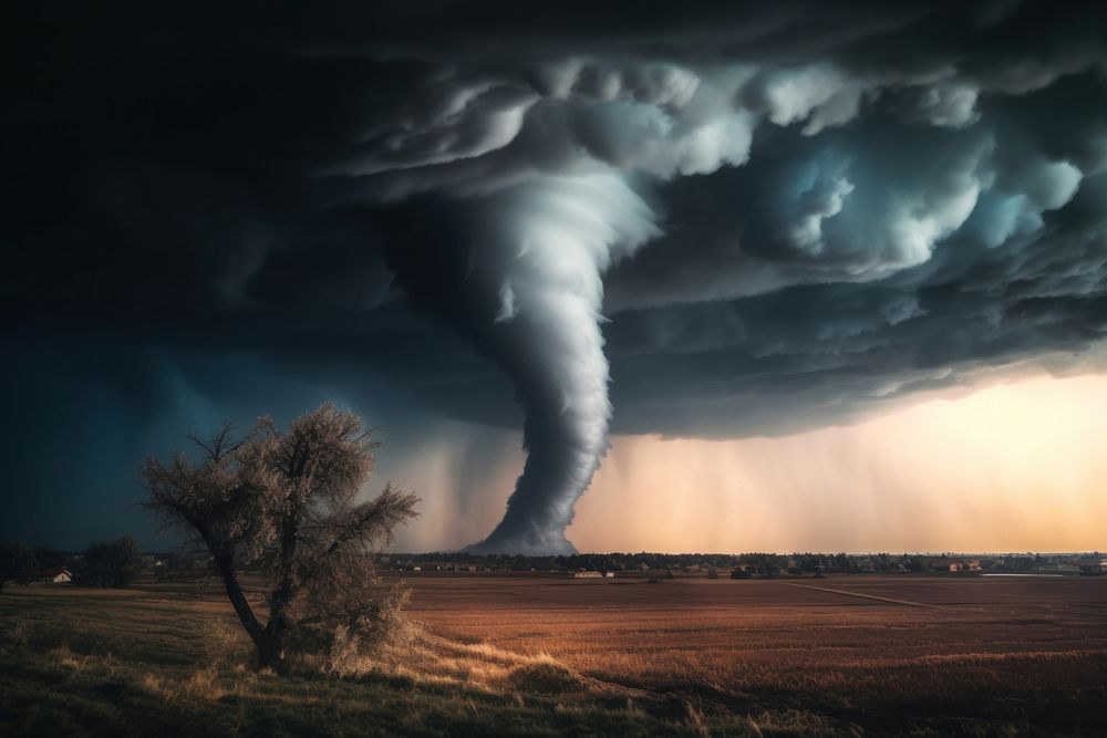 Outdoors tornado nature storm. 