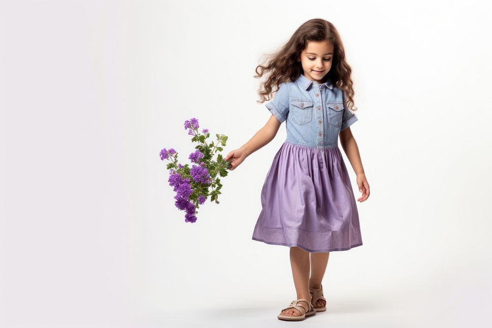 Flower dress footwear purple. AI generated Image by rawpixel.