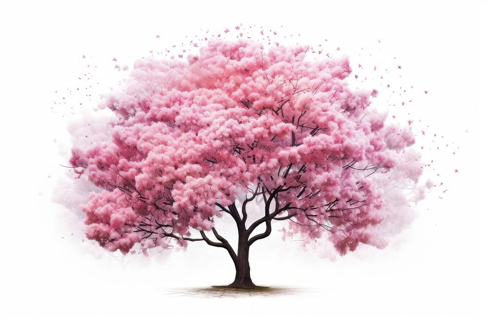 Blossom tree outdoors flower. AI generated Image by rawpixel.