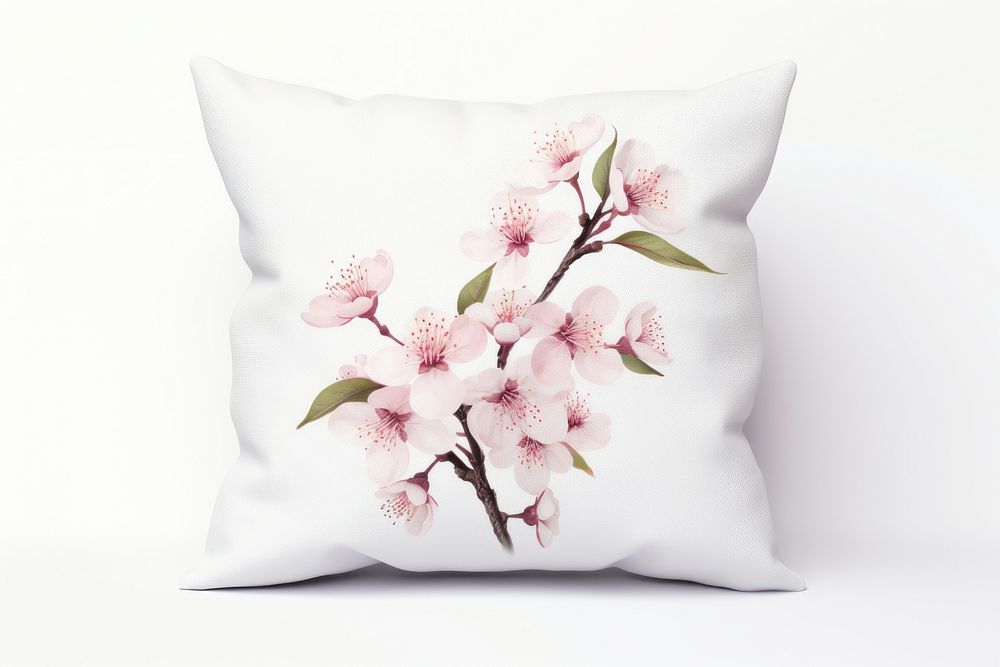Blossom pillow cushion flower. AI generated Image by rawpixel.