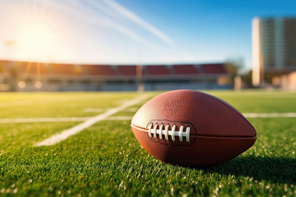 Football grass stadium sports.
