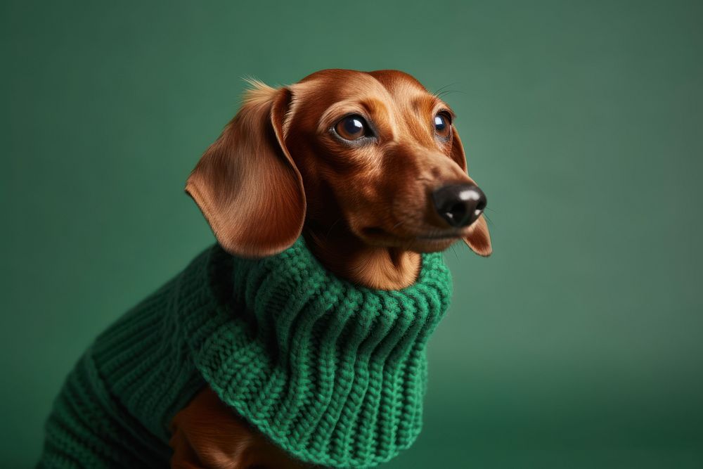 Dachshund sweater animal mammal. 