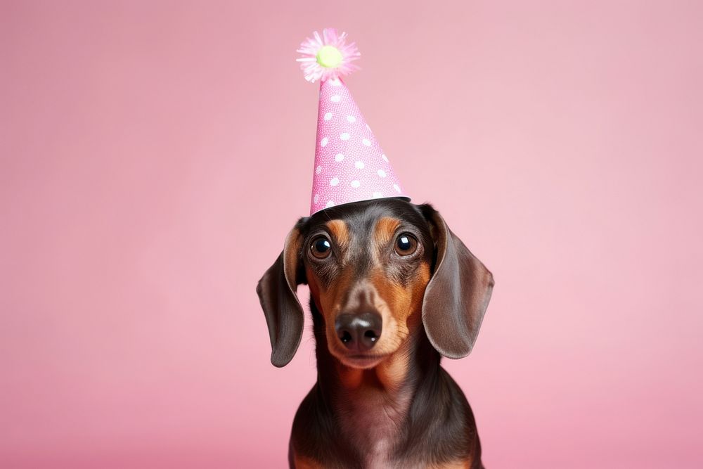 Dachshund portrait animal mammal. 