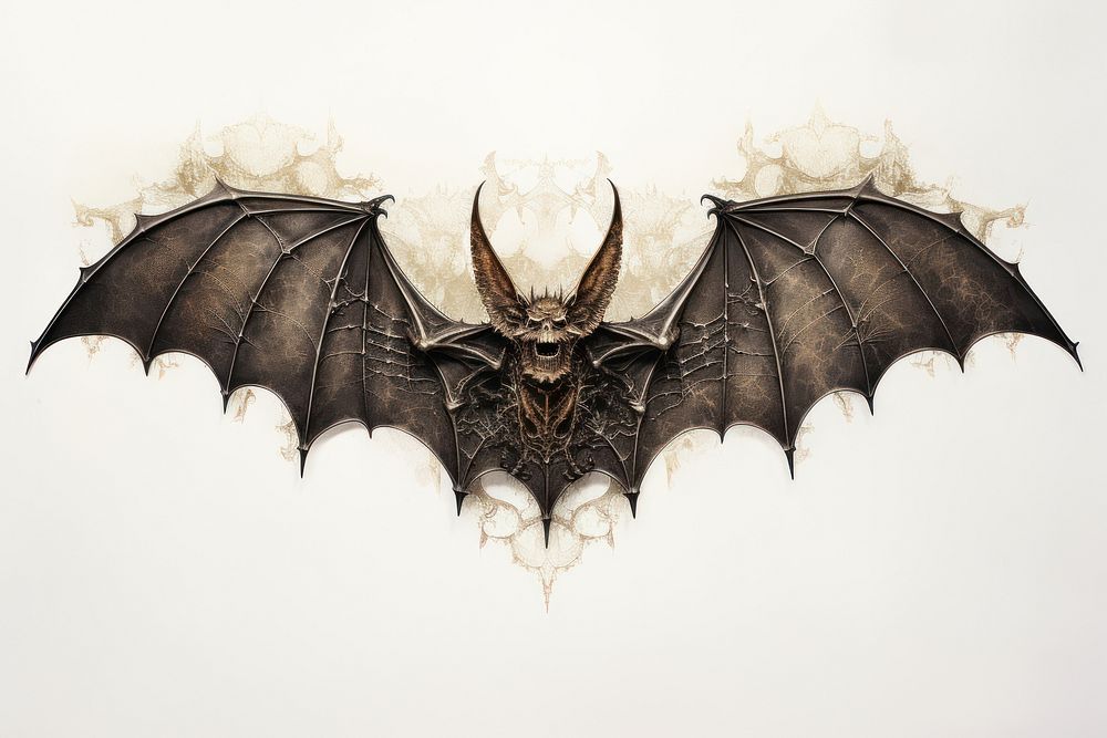 Animal bat creativity wildlife. AI generated Image by rawpixel.