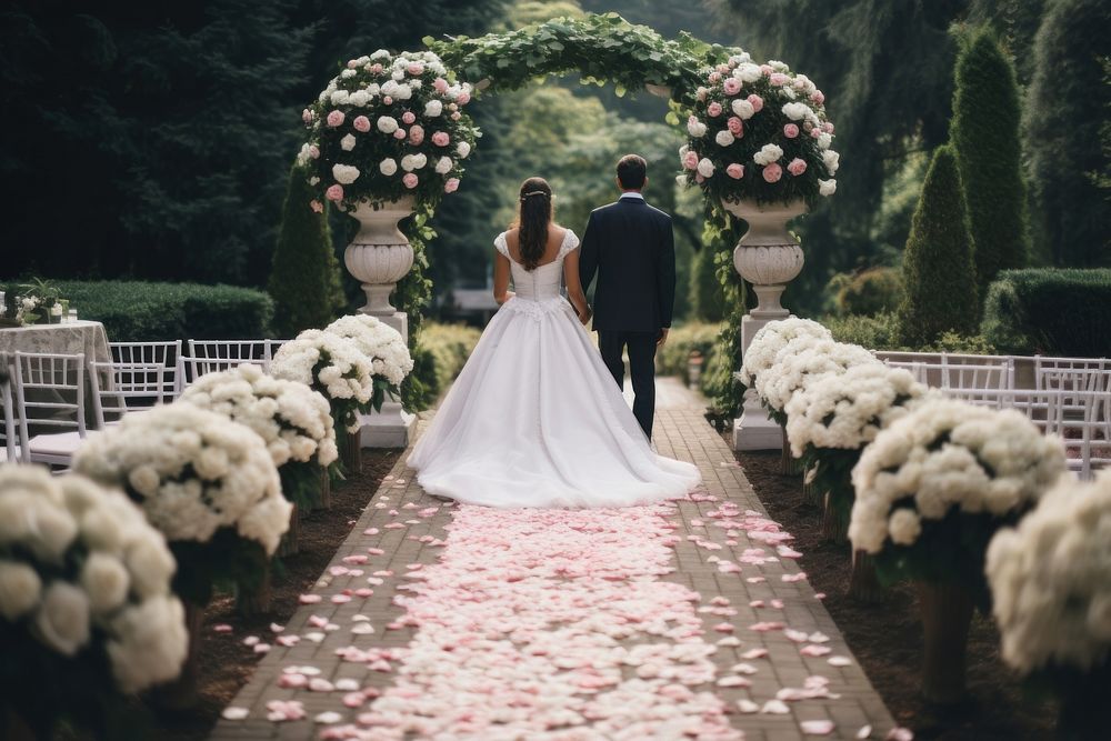 Wedding fashion flower garden. AI generated Image by rawpixel.