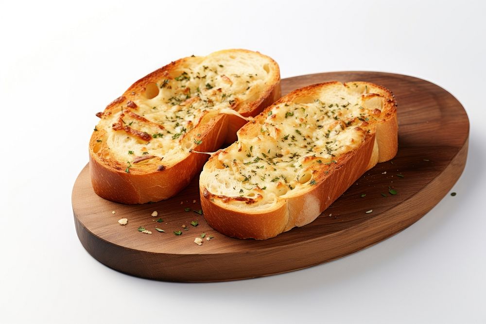 Bread food white background vegetable. 