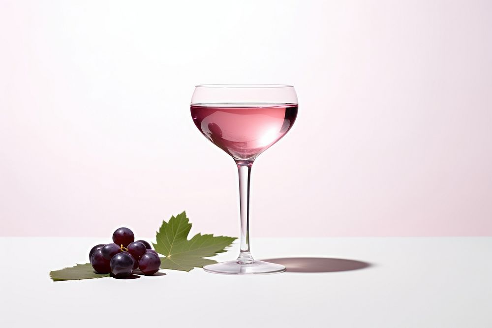Cocktail grapes drink fruit. AI generated Image by rawpixel.