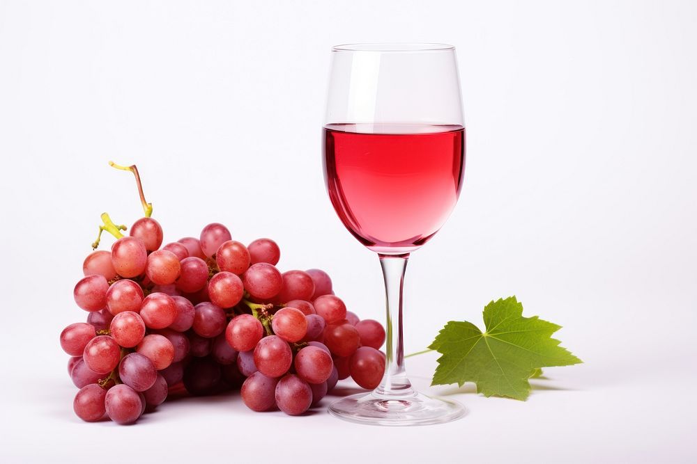 Grapes drink fruit glass. AI generated Image by rawpixel.