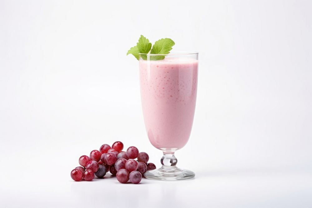 Smoothie milkshake grapes juice. 