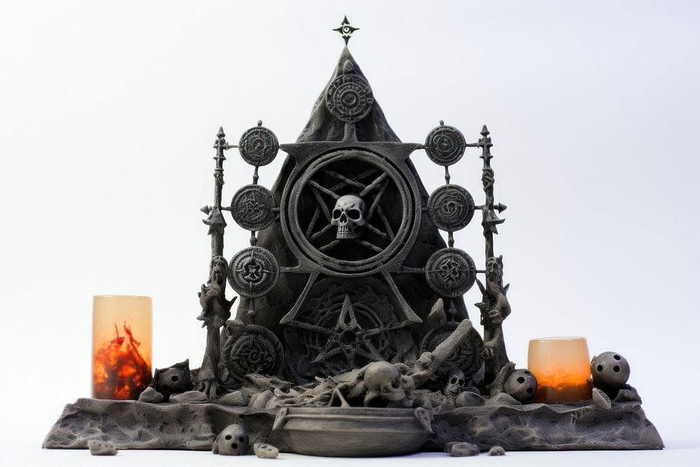Architecture candle altar representation. AI generated Image by rawpixel.