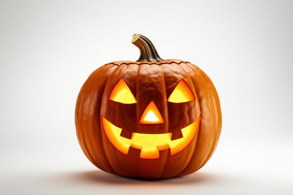 Halloween pumpkin anthropomorphic jack-o'-lantern. AI generated Image by rawpixel.