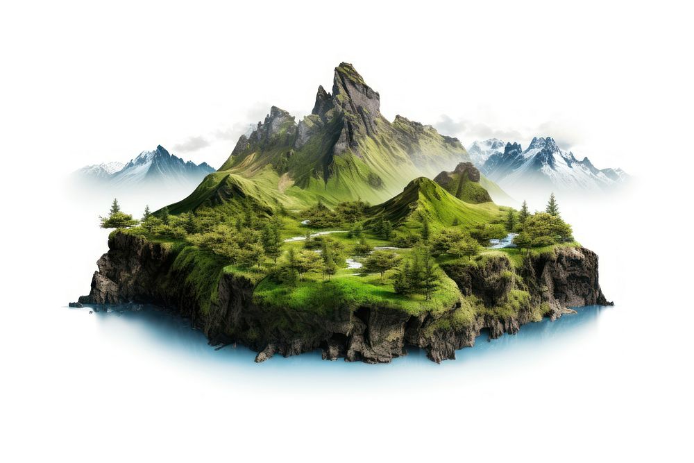 Land landscape mountain outdoors. AI generated Image by rawpixel.