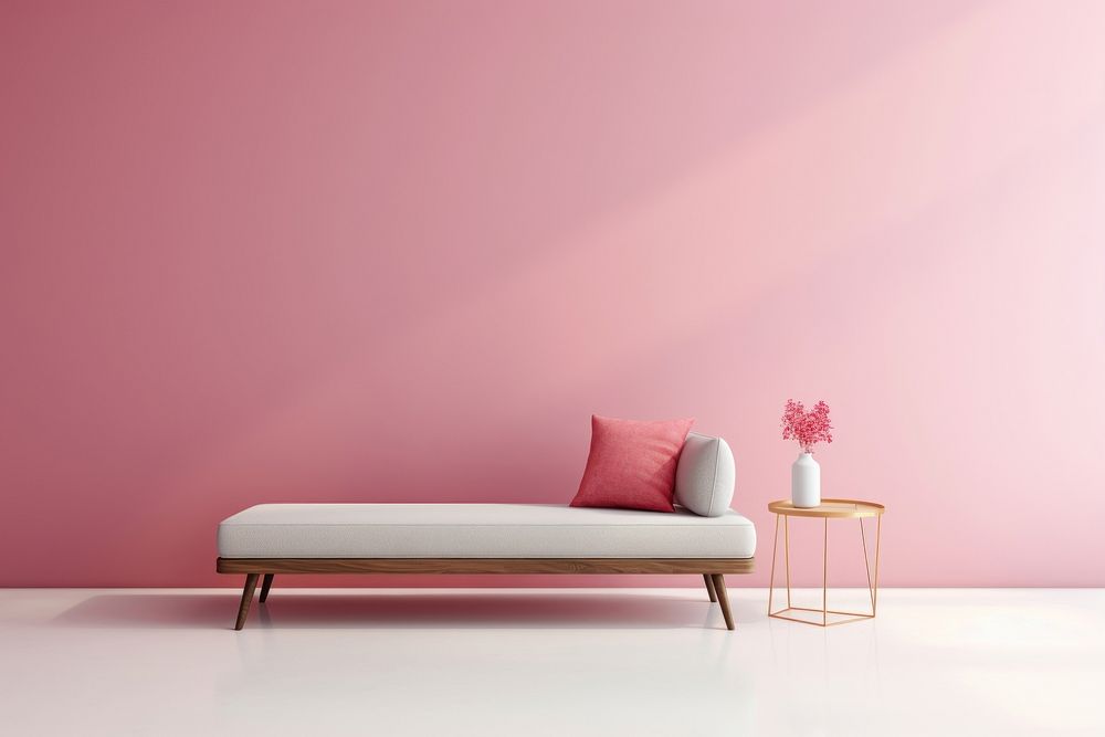 Furniture architecture cushion wall. AI generated Image by rawpixel.