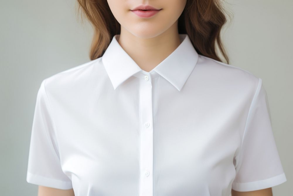 Shirt blouse white midsection. AI | Free Photo - rawpixel