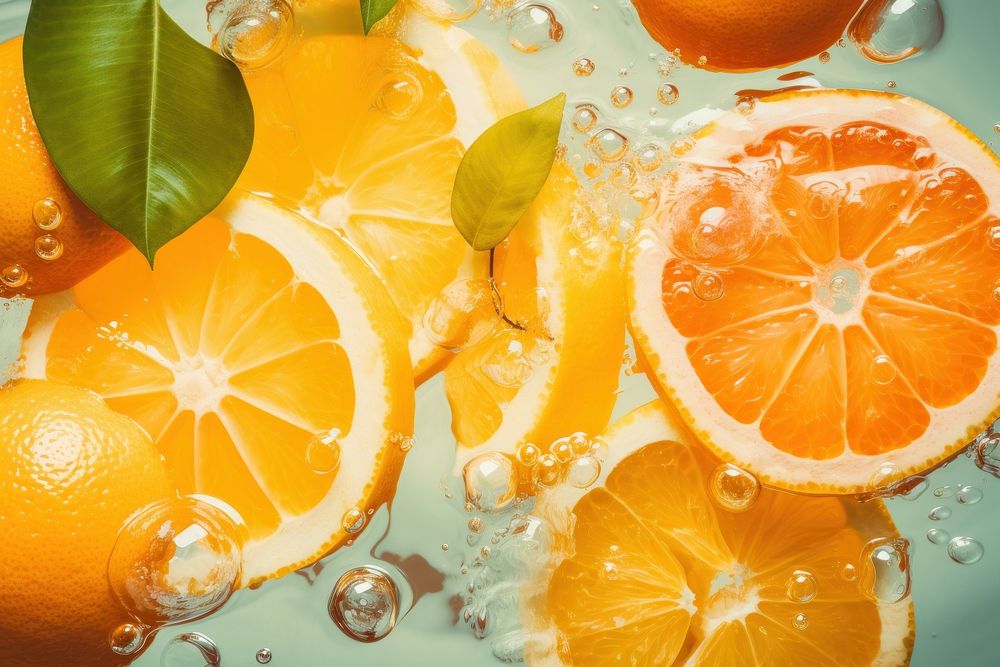 Lemon grapefruit orange water