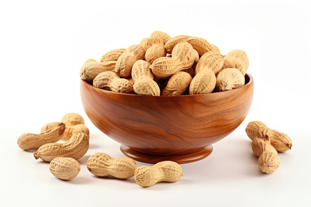 Bowl nut peanut food. AI generated Image by rawpixel.