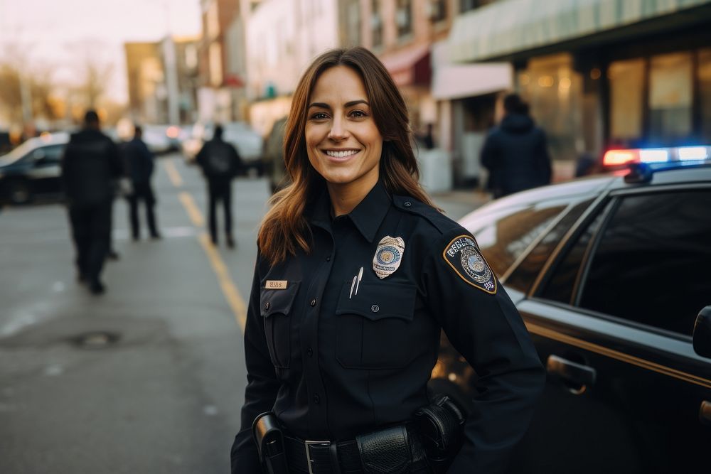 Police car vehicle smiling. AI generated Image by rawpixel.